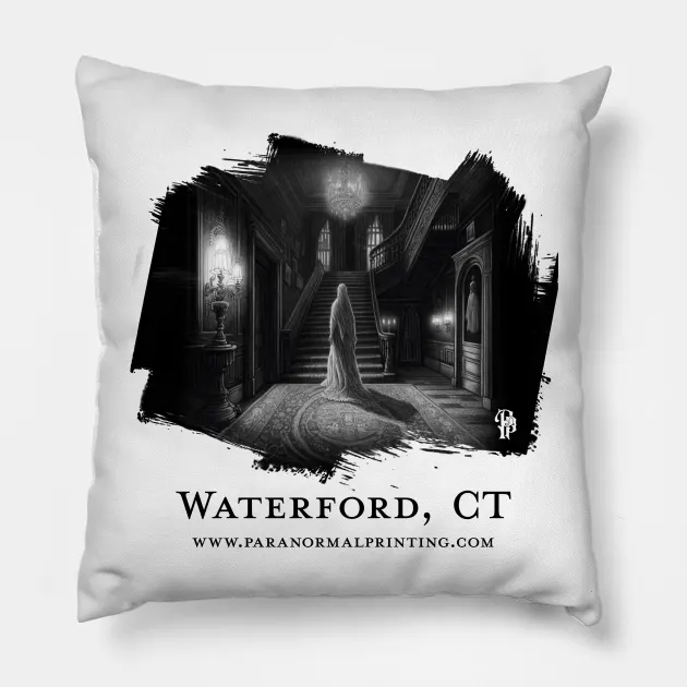creepy waterford, CT ghost pillow