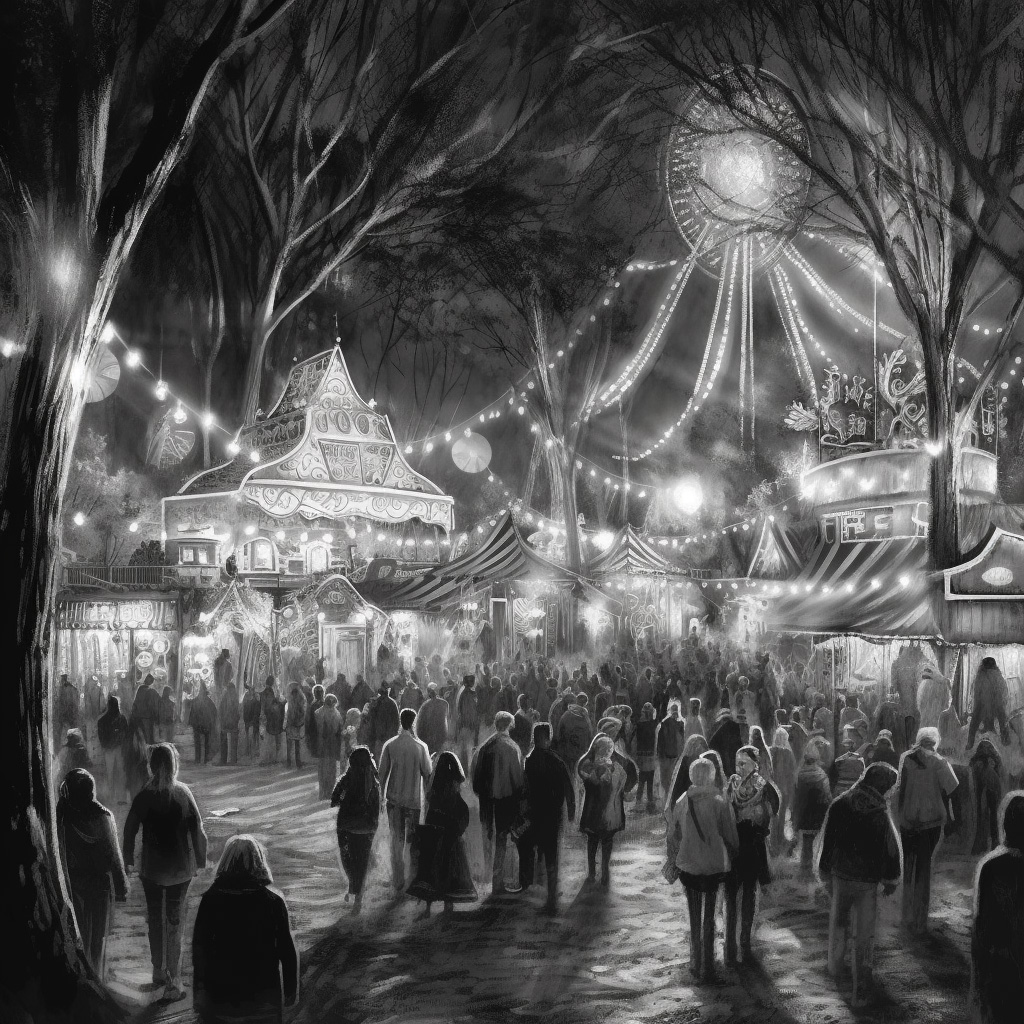 illustration of the haunted fairgrounds of Durham, CT