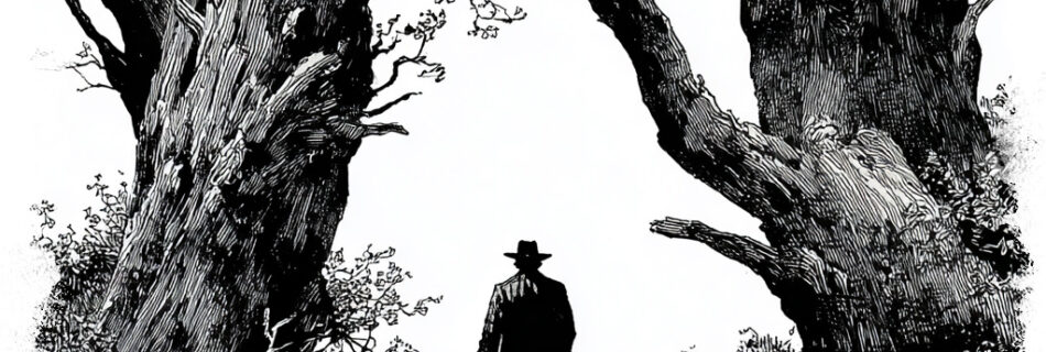 illustration of a mysterious phantom from the legends of Union, CT