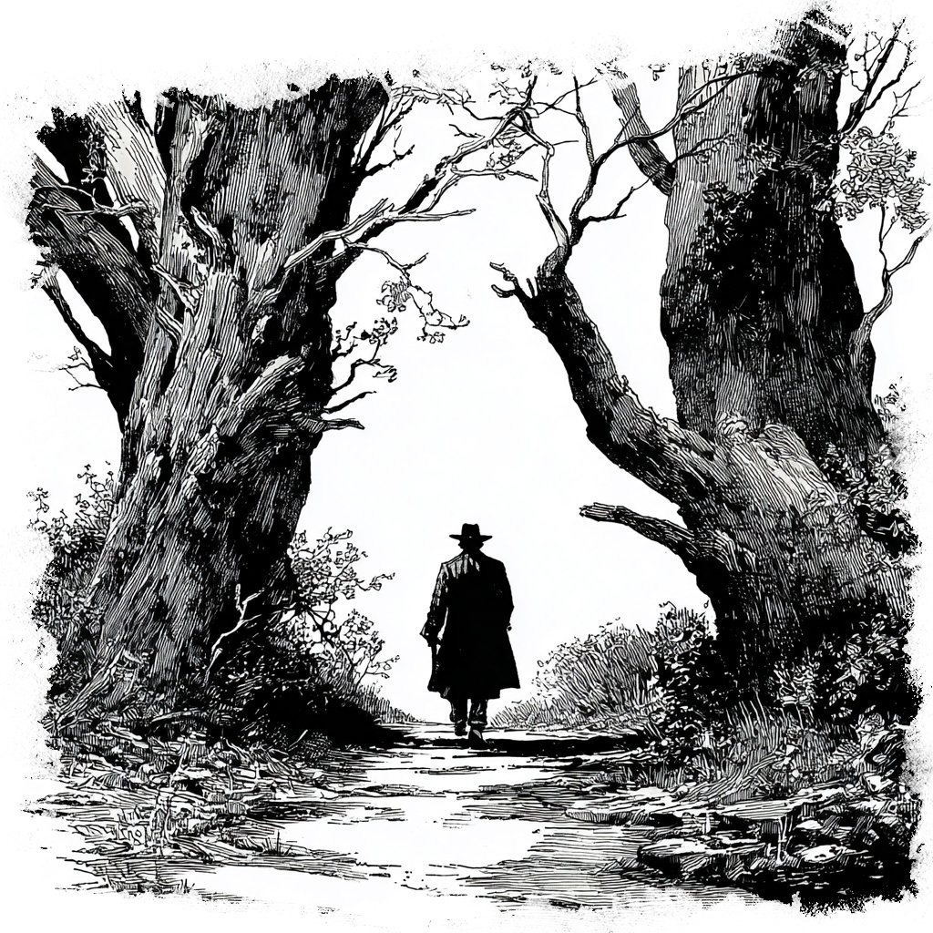 illustration of a mysterious phantom from the legends of Union, CT